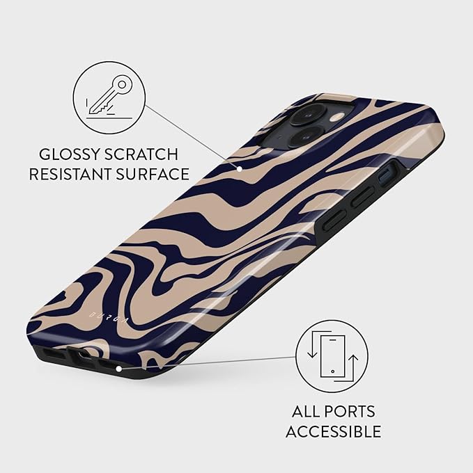 BURGA Phone Case for iPhone 14 - Cute, Trendy, Aesthetic, Pattern Phone Cover, Hard Shell Protection - fits Apple iPhone 14 Case for Women and Men