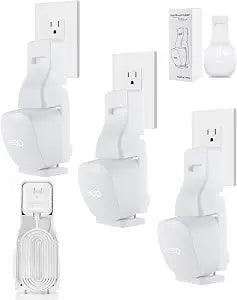 LIGHTMEUP Outlet Wall Mount Holder - Plug-to-Adapter First, Only for eero 7/ eero 6 & 6+/ eero Pro 6e & Pro 6/ eero Mesh Wi-Fi System, No Messy Wires & Space Saving (3 Pack)
