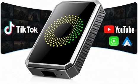 TOGUARDGO Wireless Carplay Adapter 3-1 Magic AI Box with YouTube TikTok