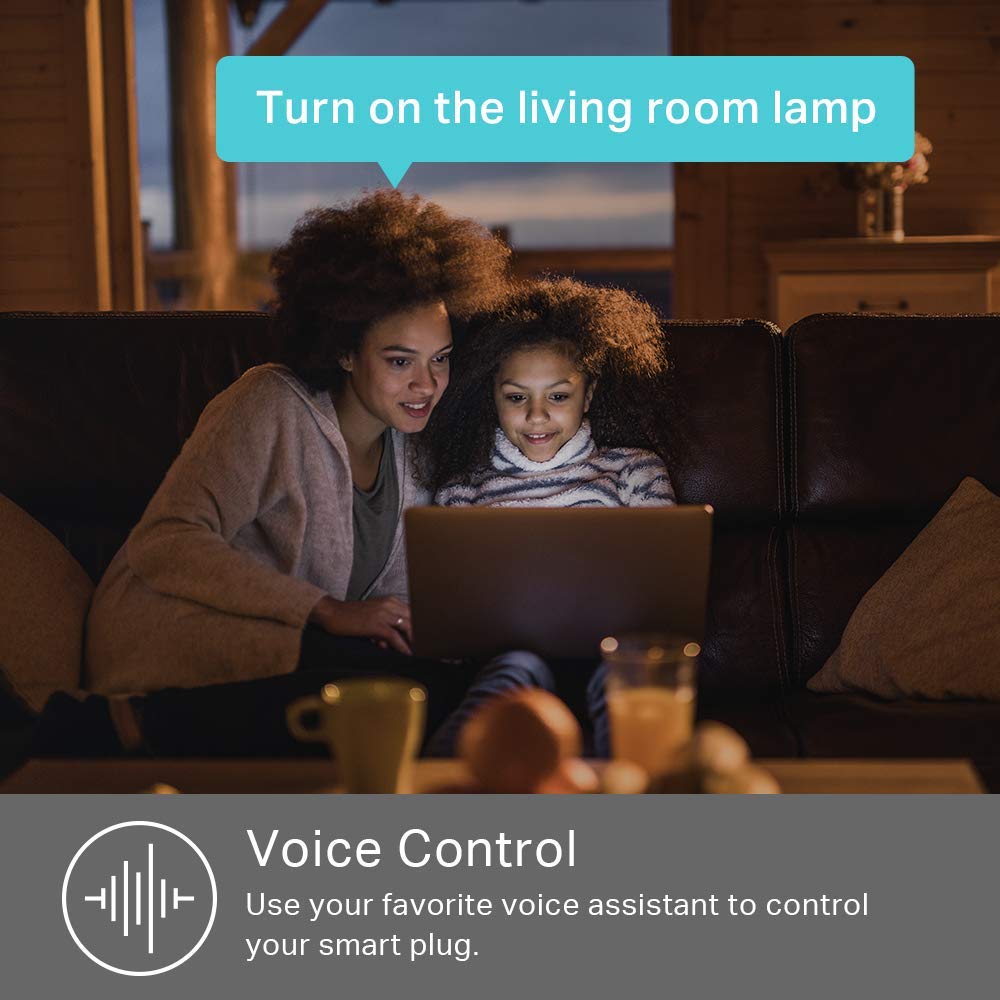 WiFi Smart Plug 4-Pack Works with Alexa and Google Home No Hub Required 15 Amp UL Certified White