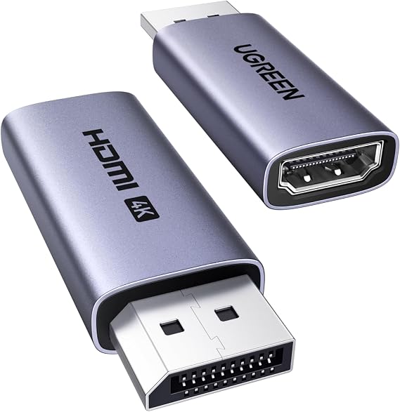 UGREEN Active 4K@60Hz 2K@144Hz DisplayPort to HDMI Adapter, 2 Pack