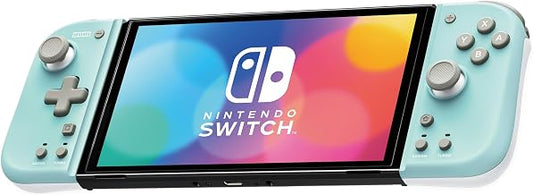 HORI Nintendo Switch Split Pad Compact (Mint Green x White) - Ergonomic Controller for Handheld Mode - Officially Licensed by Nintendo - Image 1