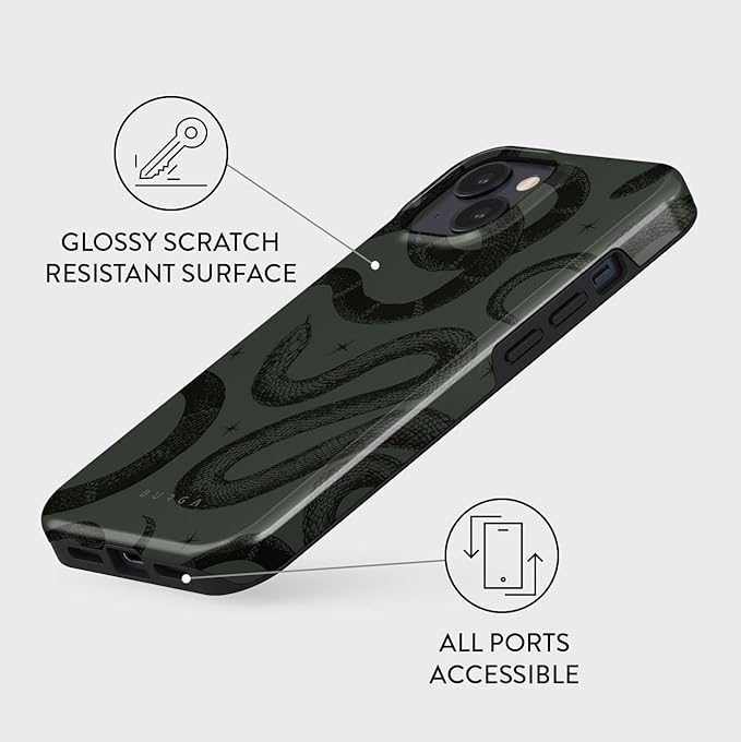 BURGA Phone Case for iPhone 13 - Cute, Trendy, Aesthetic, Pattern Phone Cover, Hard Shell Protection - fits Apple iPhone 13 Case for Women and Men