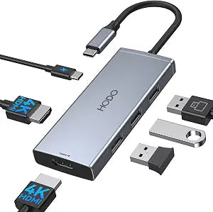 HODO Docking Station to Dual HDMI Monitors USB C to Dual HDMI Adapter 4K - Image 1