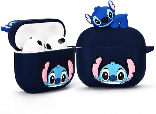 3D Cute Silicone Cartoon Case for Apple Airpods 4, Protective Cover ompatible with AirPods 4th Generation for Girls Boys .The Best Gift,The Best Gift