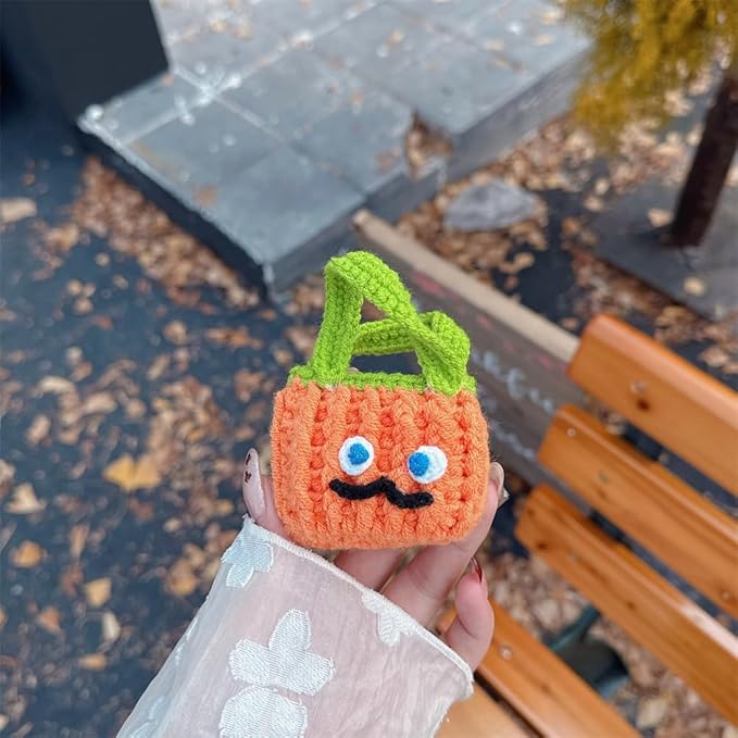 Yatchen Furry Case for AirPods 4,Funny Cute 3D Cartoon Plush Kawaii Carrot Handbag Fluffy Soft Warm for AirPods 4rd Generation Carrying Charging Box with Keychain Protector