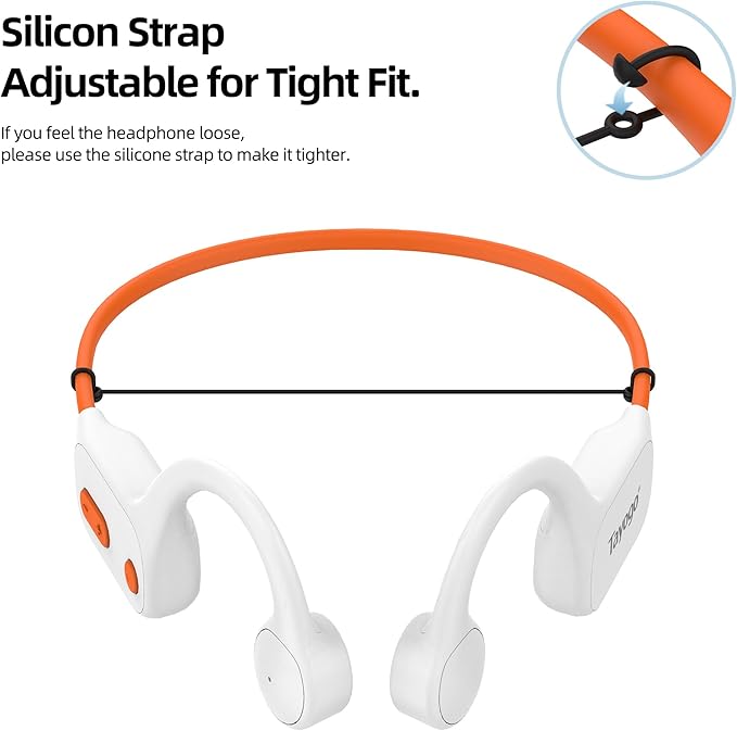Tayogo 32GB Waterproof MP3 Player for Swimming Laps | IPX8 Bone Conduction Swimming Headphones | Open-Ear Underwater Headset with 8-Hour Playtime