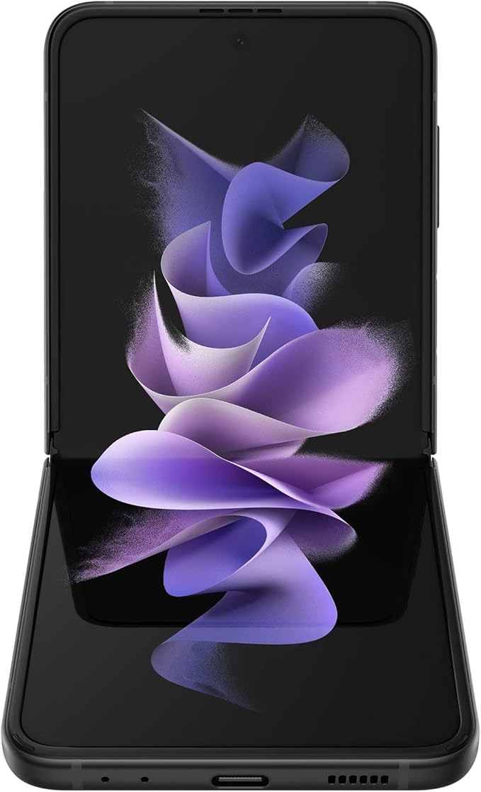 Samsung Galaxy Z Flip 3 5G, US Version, 128GB, Phantom Black - T-Mobile (Renewed)