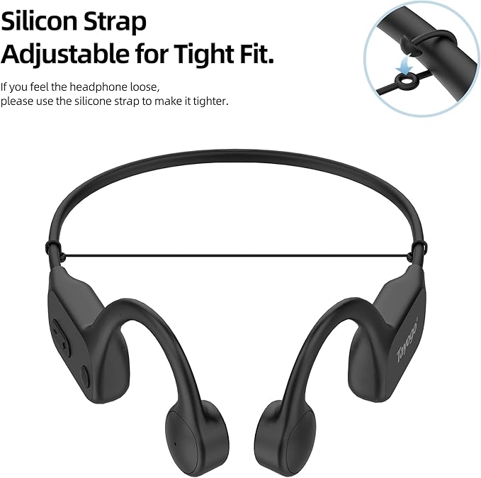 Tayogo 32GB Waterproof MP3 Player for Swimming Laps | IPX8 Bone Conduction Swimming Headphones | Open-Ear Underwater Headset with 8-Hour Playtime