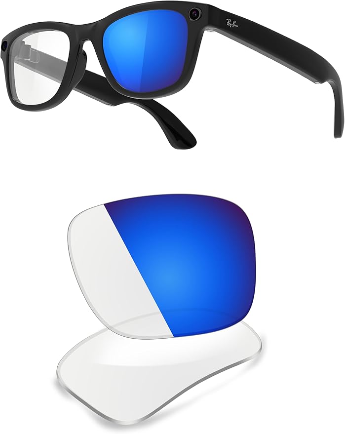 ThunderClap POLARIZED Replacement Lenses Compatible with Ray-Ban Meta Wayfarer RW4006 50mm | RW4008 53mm Smart Glasses