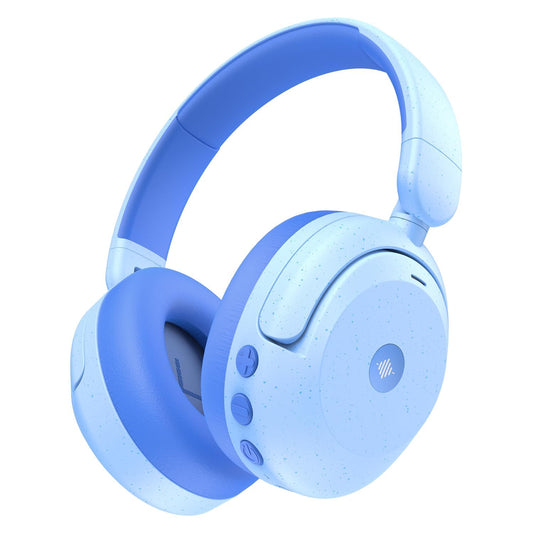 iClever BTH20 Active Noise Cancelling Headphones for Kids, 60H Play Time, Fast Charging, Safe Volume 80dBA, Bluetooth5.4, Award-Winning Kids Headphones Wireless for iPad Airplane, Light Blue