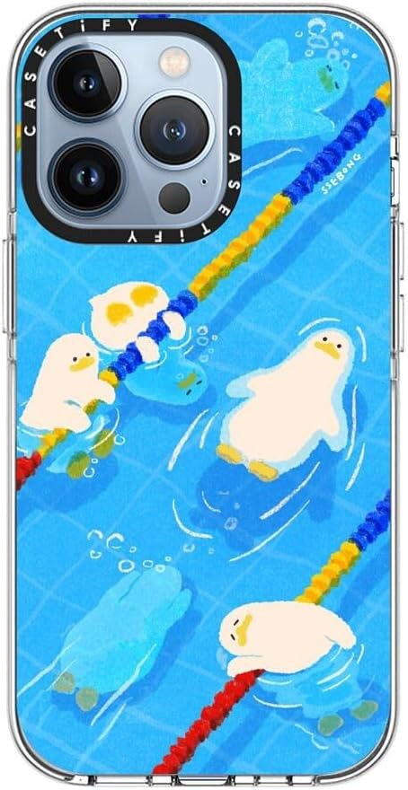 CASETiFY Clear iPhone 13 Pro Case [Not Yellowing / 6.6 ft. 3X Military Grade Drop Protection/Compatible with Magsafe] - Pool time - Clear
