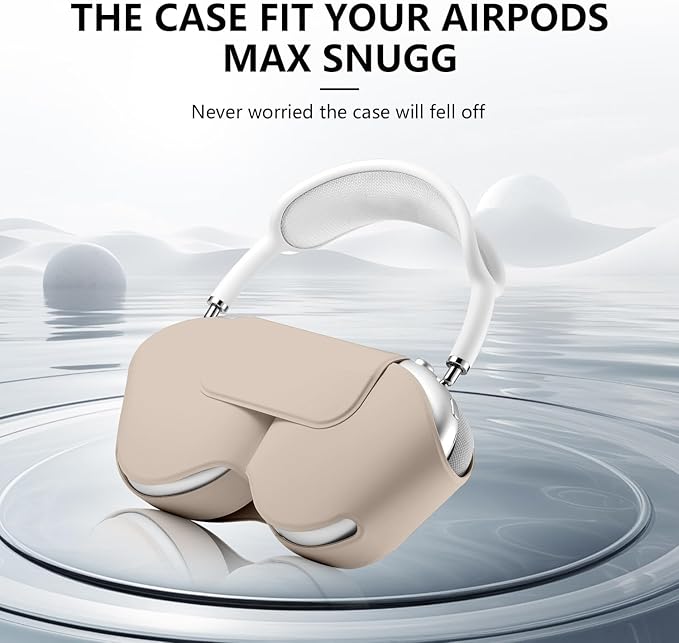 for Apple Airpods Max Case,Headphones Protective Case for AirPod Max Supports Sleep Mode, Anti-Scratch and Anti-Dust,Airpod Pro Max by PU Leather,Starlight 2