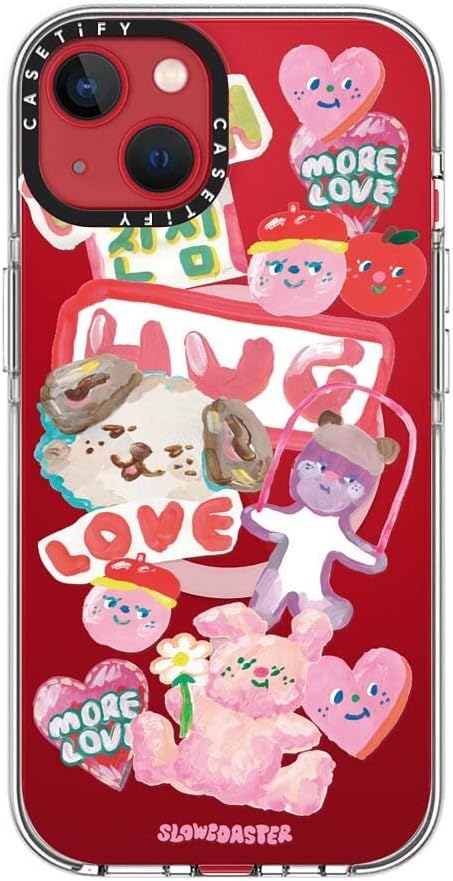 CASETiFY Clear iPhone 13 Case [Not Yellowing / 6.6 ft. 3X Military Grade Drop Protection/Magsafe] - SLOWCOASTER Sticker - Clear