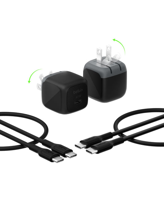 Belkin 45W Compact USB C Charger Block, 2 Pack, Fast | Charging & Powe - Image 1