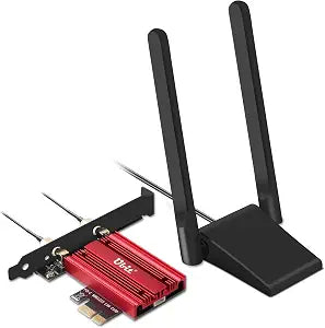 Ubit Wi-Fi 7 Card 6338Mbps 6G+5G+2.4G with Bluetooth 5.4, 160MHz 802.11be PCIe WiFi Card Tri-Band Wireless Network Adapter for PC with 4K QAM MU-MIMO,OFDMA,Ultra-Low Latency, Win 11 (64bit) only.