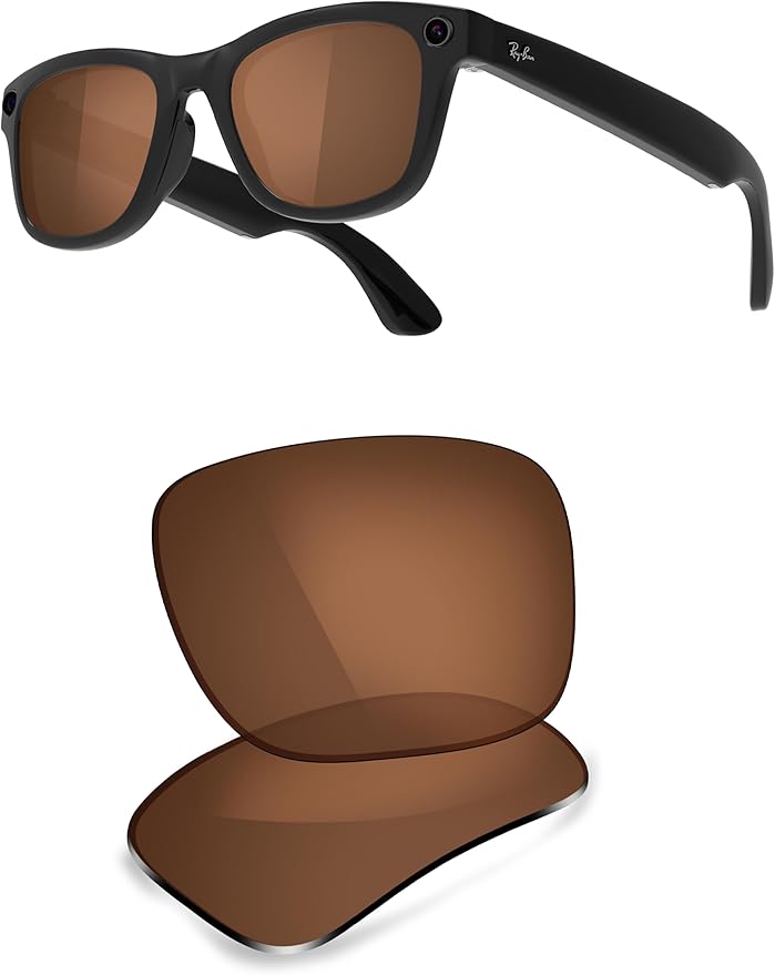 ThunderClap POLARIZED Replacement Lenses Compatible with Ray-Ban Meta Wayfarer RW4006 50mm | RW4008 53mm Smart Glasses