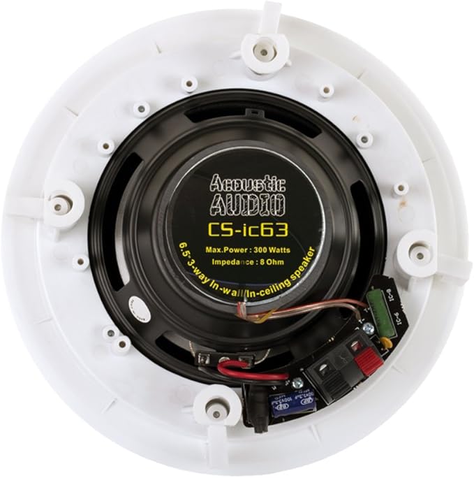 Acoustic Audio CS-IC63 in Ceiling 6.5" Home Theater 5 Speaker Set 3 Way 1500 Watt CS-IC63-5S