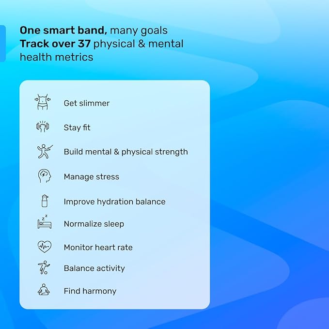 HEALBE GoBe U - Automatic Calorie Intake Smart Band, Energy Balance Insights, Hydration, Sleep, Stress, 24/7 Heart Rate, Neuroactivity, Free App, 5 ATM Waterproof - Grey