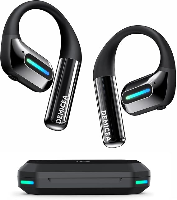 30H IP68 RGB Bone Conduction Headphones with Charging Case