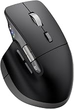 INFINMIND Ergonomic Wireless Bluetooth Mouse with 6 Programmable Buttons(Mac/Windows), Multi-Device, Flying Scroll & Side Wheel, 5 Level DPI, Rechargeable Silent Mice for Laptop, PC, Tablet, MacBook. - Image 1