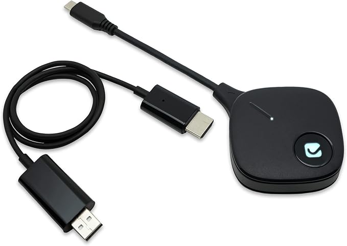 USB-C to HDMI Wireless Extender Kit, USB-C Transmitter HDMI Receiver 10M/30Ft. for Laptop, Phone | Supports Airplay, SmartView, Screen Mirror, Miracast by J-Tech Digital [JTECH-WDEX-10M]
