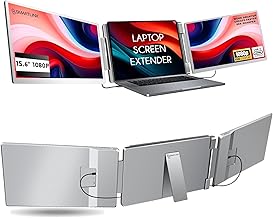 15.6" Laptop Screen Extender for Triple Display - FHD 1080P Portable Monitor For Laptop - Compatible with MacOS/Windows/Android - USB C Detachable Plug & Play Extended Screen for 12-17" Laptops - Image 1
