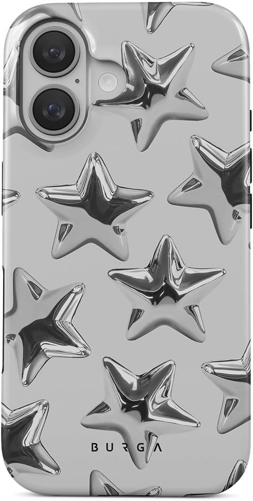 BURGA Phone Case for iPhone 16 - Cute, Trendy, Aesthetic, Pattern Phone Cover, Hard Shell Protection - fits Apple iPhone 16 Case for Women and Men