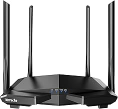 Tenda AC1200 Smart WiFi Router, High Speed Dual Band Wireless Internet Router with Smart APP, 4 x 100 Mbps Fast Ethernet Ports, Supports Guest WiFi, Access Point Mode, IPv6 and Parental Controls(AC6) - Image 1