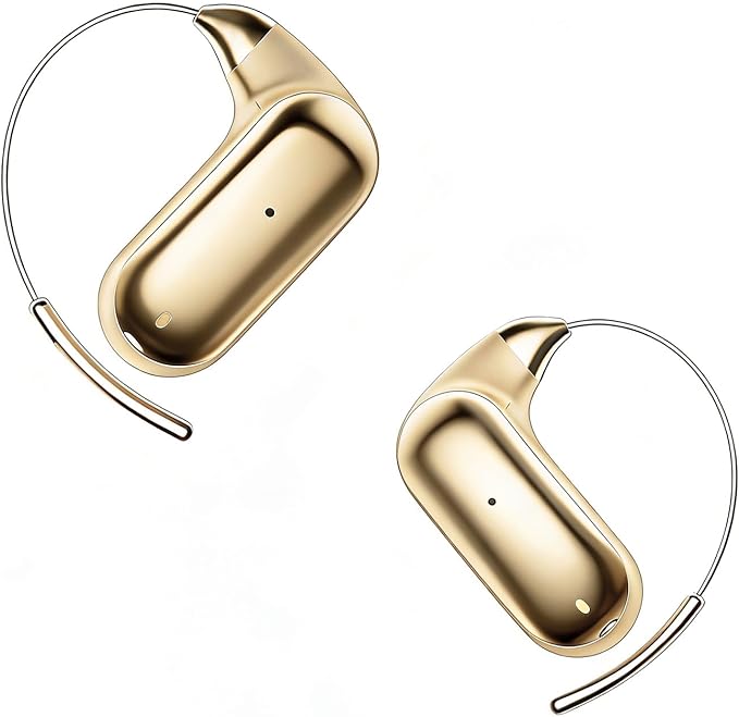 Over Open Ear Earbuds Wireless Bluetooth Open Ear Headphones Air Conduction Earbuds that Don't go in Your Ear with Over-Ear Hooks Running Headphones
