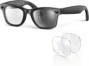2026 AI Smart Glasses with Camera,4K HD Video & Photo Capture,Real-Time Translation,Recording Glasses with AI Assistant,Open-Ear Audio,Object Recognition Glasses (Photochromic Lens+Blue Light Lens) - Image 1