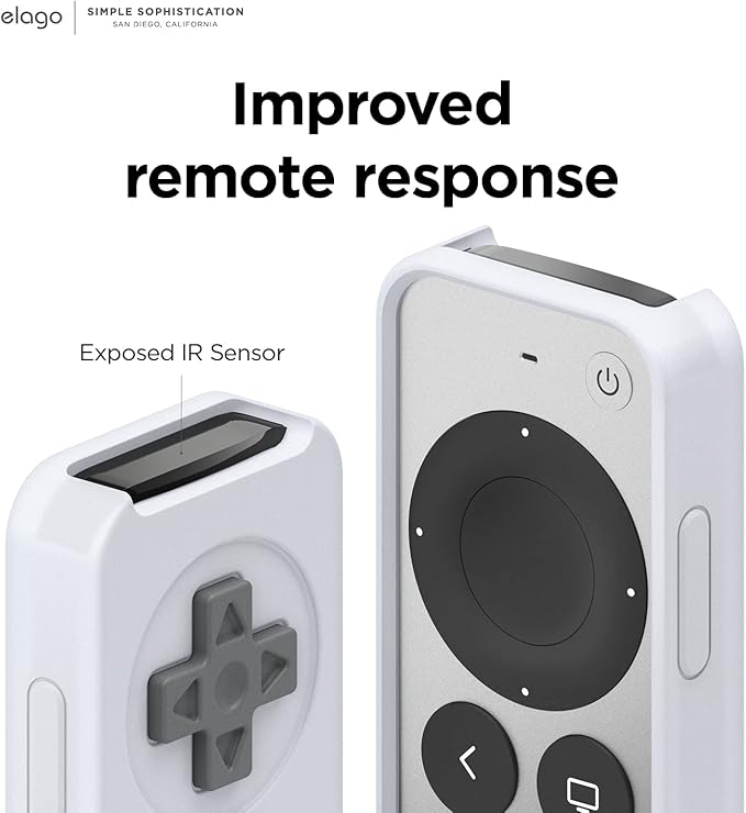 elago R4 Retro Case Compatible with 2022 Apple TV 4K Siri Remote 3rd Generation, Compatible with 2021 Apple TV Siri Remote 2nd Gen - Classic Controller Design [Non-Functional] (Nightglow Blue)