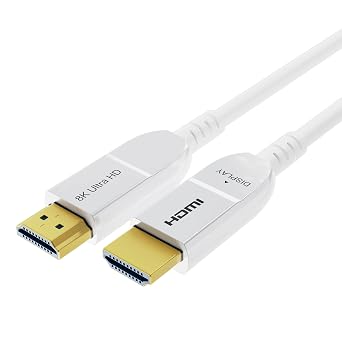 8K Fiber Optic HDMI Cable 30FT, Long Active HDMI 2.1 Cable 48Gbps Ultra High Speed 8K@60Hz 4K@120Hz HDR10 eARC 3D HDCP 2.3 Compatible for Laptop, PC, Monitor, PS5, PS4, Xbox, HDTV, Projector - Image 2