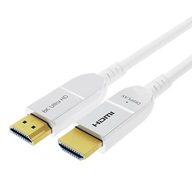 8K Fiber Optic HDMI Cable 30FT, Long Active HDMI 2.1 Cable 48Gbps Ultra High Speed 8K@60Hz 4K@120Hz HDR10 eARC 3D HDCP 2.3 Compatible for Laptop, PC, Monitor, PS5, PS4, Xbox, HDTV, Projector - Image 3