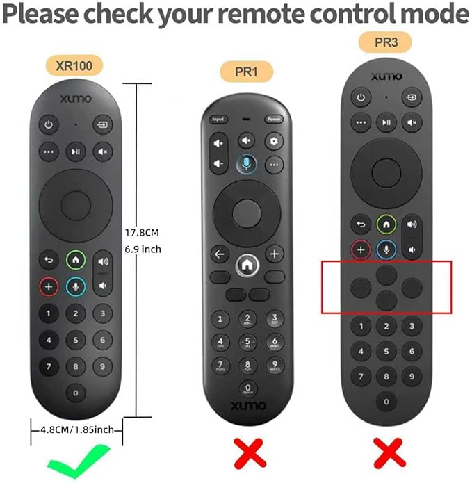 Hi Color Silicone Cover for XR100 Xfinity Xumo Stream Box Remote Cover Xumo Streaming Box Remote Case Shockproof Anti-Slip Silicone Sleeve with Lanyard (red)