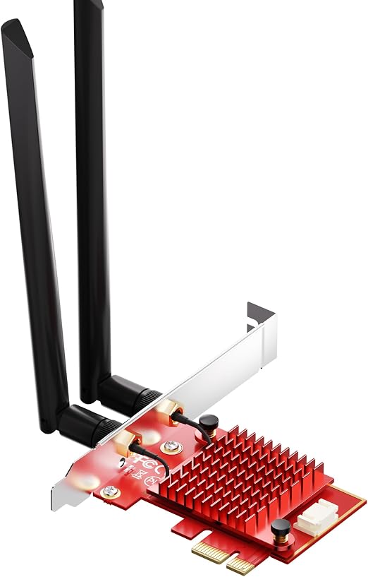 WiFi 6E PCIe Card, Intel AX210, 5400Mbps Bluetooth 5.3 for Desktop PC