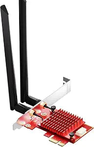 WiFi 6E PCIe Card, Intel AX210, 5400Mbps Bluetooth 5.3 for Desktop PC