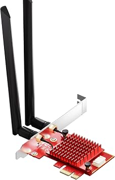 WiFi 6E PCIe Card, Intel AX210, 5400Mbps Bluetooth 5.3 for Desktop PC