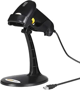 WoneNice Hands-Free USB Barcode Scanner with Stand for School Book Checkout