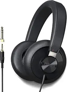 PHILIPS SHP6000 Wired Headphones Studio Monitor & Mixing DJ Stereo Headsets Over Ear Headphones Wired Noise Isolation with High Resolution Audio, Deep Bass