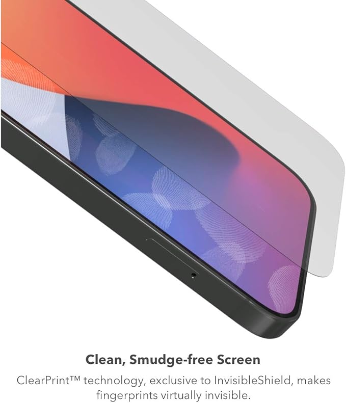ZAGG Glass Elite Screen Protector - Made for iPhone 12 Pro Max - Case Friendly Screen - Impact & Scratch Protection, InvisibleShield, clear (200106657)