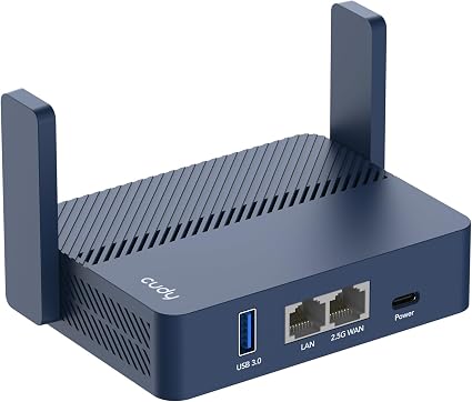 Cudy AX3000 Pocket-Sized Wi-Fi 6 Travel Router, 6-in-1 Modes, VPN, TR3000