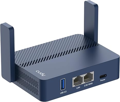 Cudy AX3000 Pocket-Sized Wi-Fi 6 Travel Router, 6-in-1 Modes, VPN, TR3000