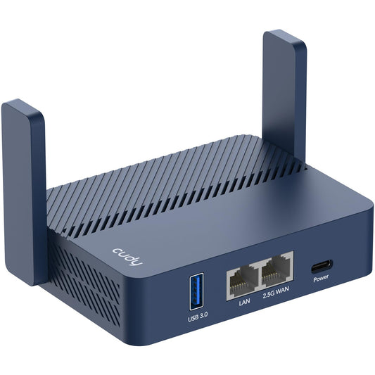 Cudy AX3000 Pocket-Sized Wi-Fi 6 Travel Router, 6-in-1 Modes, VPN, TR3000