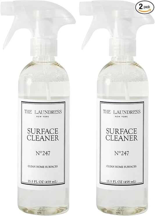 The Laundress Surface Cleaner, No. 247 Scented; Safe for Granite, Marble, Porcelain, & Wood; Bio-Based Ingredients; 15.5 Fl OZ, (Pack of 2)