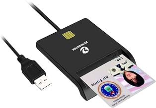 ZOWEETEK CAC Card Reader Military, USB Smart Card Reader for Windows Mac - Image 1