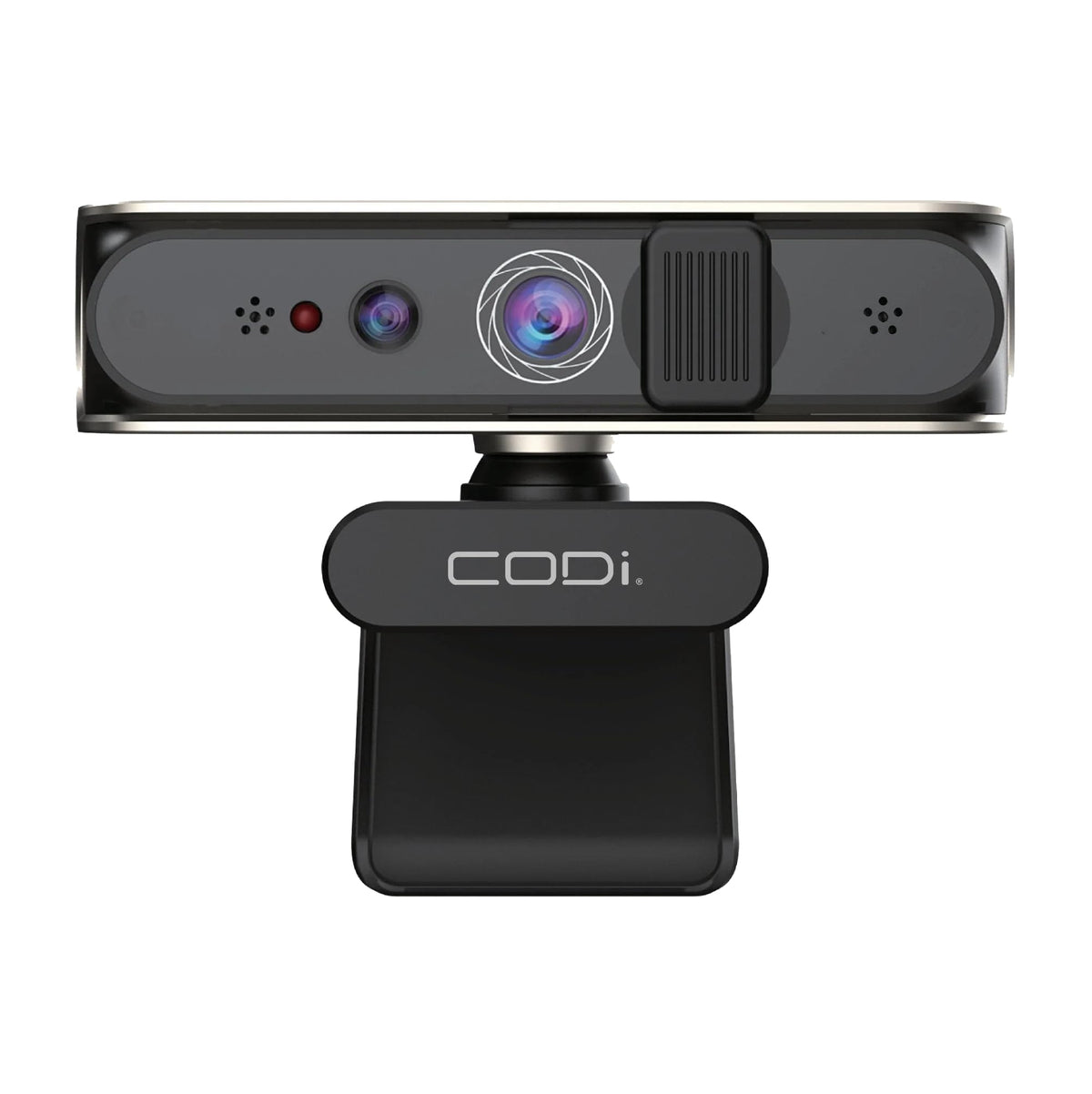 CODi Allocco HD 1080P IR Webcam with Windows Hello Facial Recognition, 30FPS USB-A Camera with Built-in Microphone, Auto Low-Light Correction for Video Conferencing & Streaming
