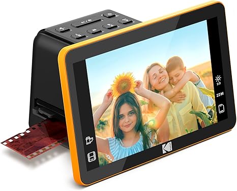 KODAK Slide N Scan Max Film Scanner, Slide Scanner, Black/Yellow