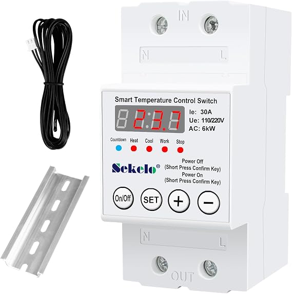 High-Power Temperature Control Switch, 63A 110V/220V Digital Thermostat