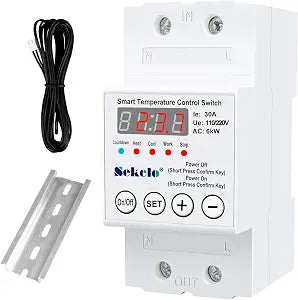 High-Power Temperature Control Switch, 63A 110V/220V Digital Thermostat